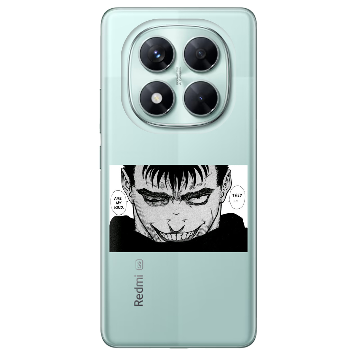 Чехол для Xiaomi Redmi Note 14 Pro 5G прозрачный Гатс Берсерк Berserk - фото 1 Чехол для Xiaomi Redmi Note 14 Pro 5G прозрачный Гатс Берсерк Berserk - фото 1 - Чехлы для телефонов