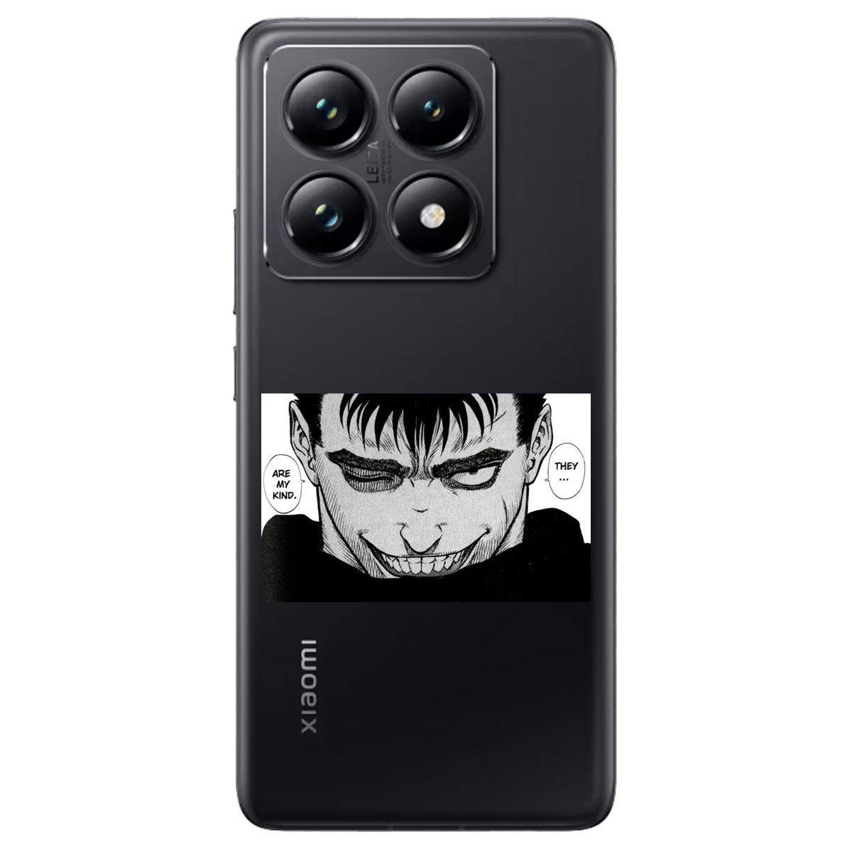 Чехол для Xiaomi 14T Pro прозрачный Гатс Берсерк Berserk - фото 1 - Чехлы для телефонов