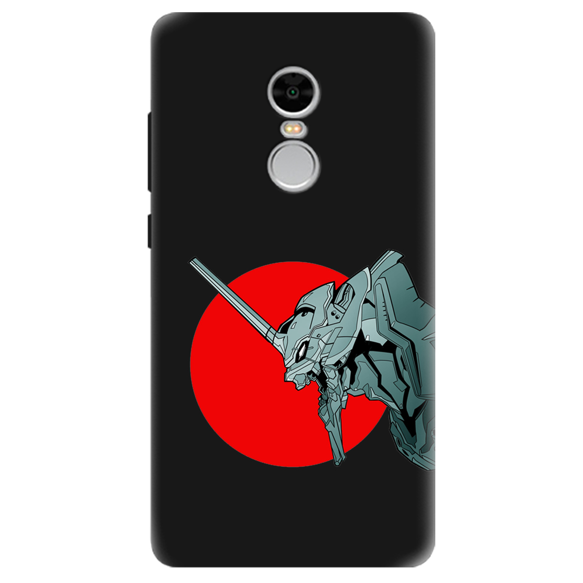Чохол для Xiaomi Redmi Note 4 чорний матовий soft touch Єва-02 – Evangelion - фото 1 Чохол для Xiaomi Redmi Note 4 чорний матовий soft touch Єва-02 – Evangelion - фото 1 - Чохли для телефонів