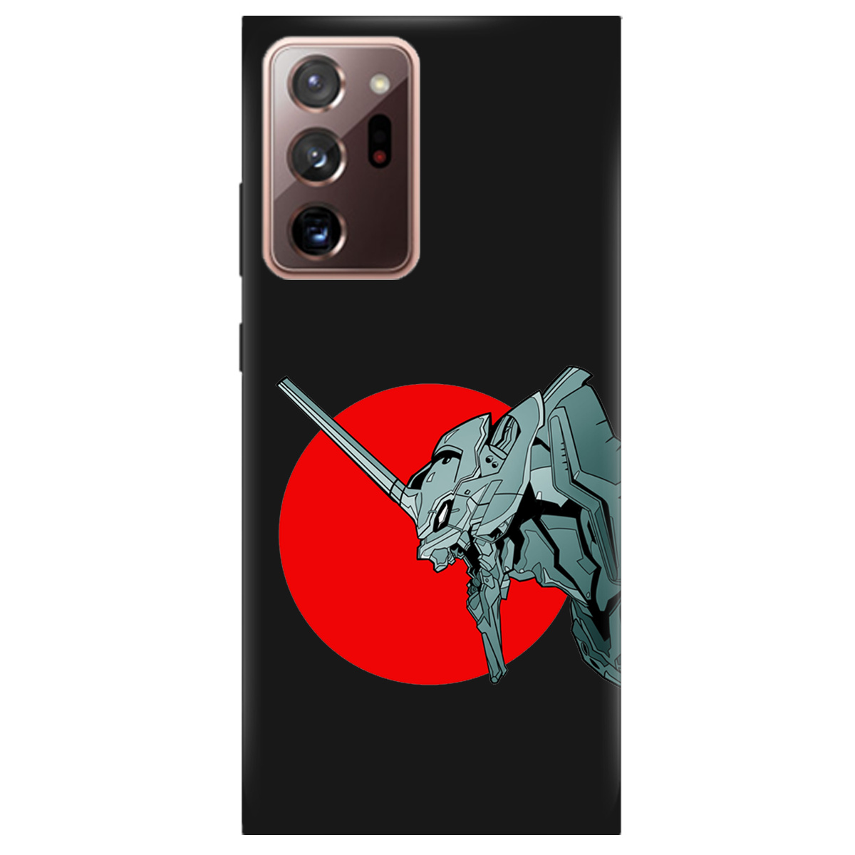 Чехол для Samsung Galaxy Note 20 Ultra черный матовый soft touch Ева-02 – Evangelion - фото 1 - Чехлы для телефонов