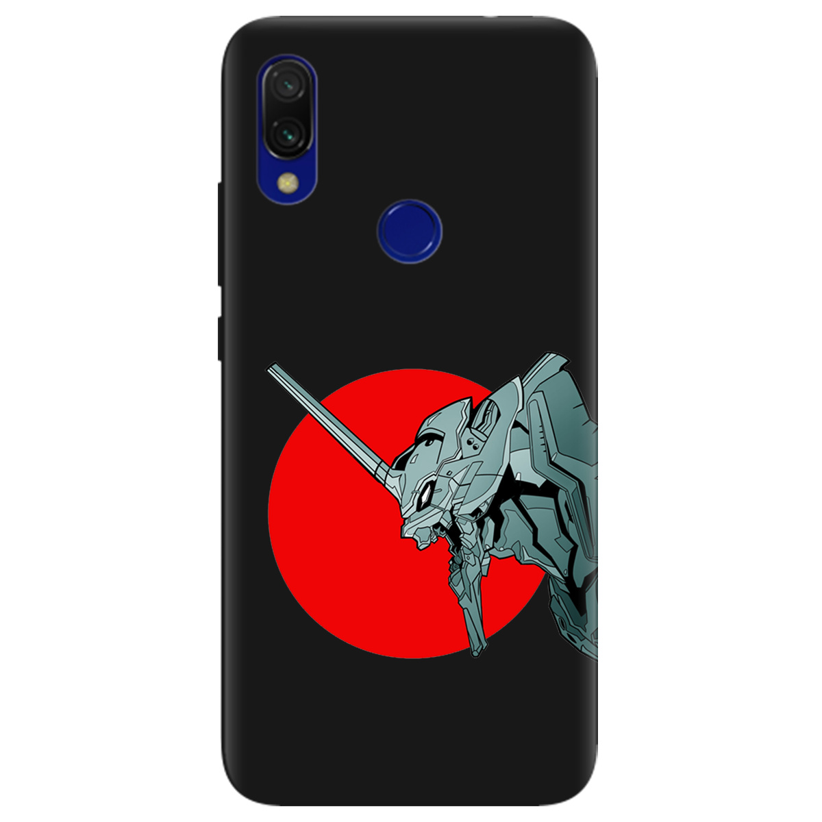 Чехол для Xiaomi Redmi Note 7 /  7Pro черный матовый soft touch Ева-02 – Evangelion - фото 1 Чехол для Xiaomi Redmi Note 7 /  7Pro черный матовый soft touch Ева-02 – Evangelion - фото 1 - Чехлы для телефонов