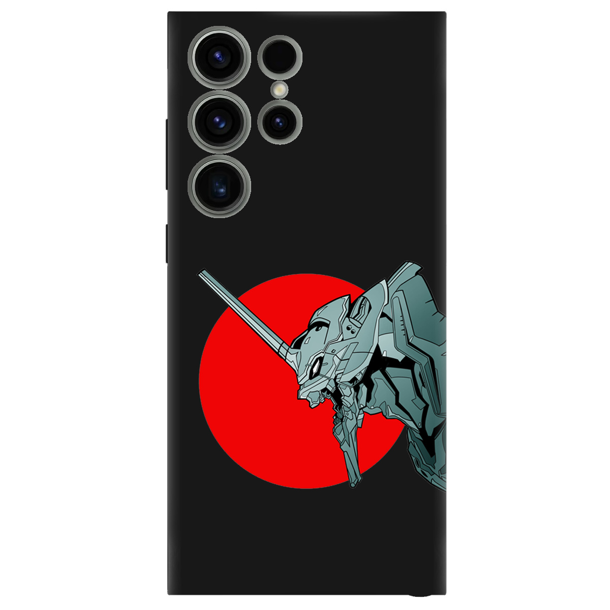 Чехол для Samsung Galaxy S23 Ultra черный матовый soft touch Ева-02 – Evangelion - фото 1 - Чехлы для телефонов