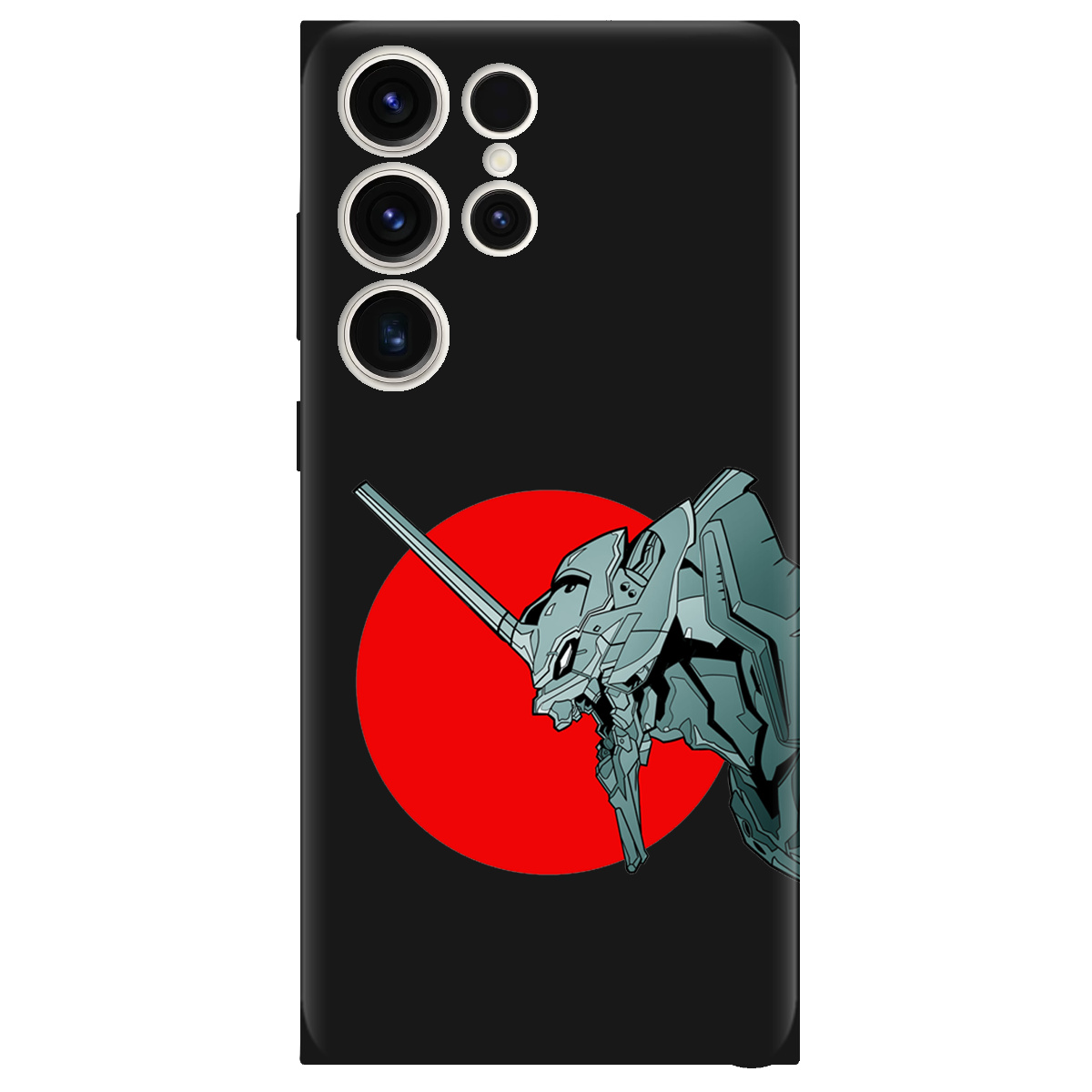 Чохол для Samsung Galaxy S25 Ultra чорний матовий soft touch Єва-02 – Evangelion - фото 1 - Чохли для телефонів