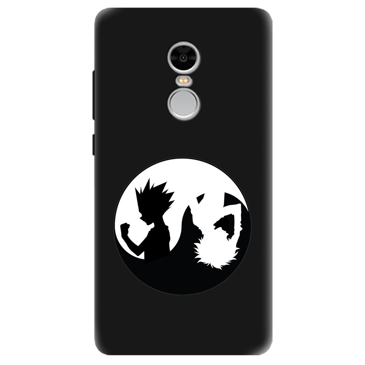 Чехол для Xiaomi Redmi Note 4 черный матовый soft touch Ying Yang Hunter x Hunter - фото 1 - Чехлы для телефонов