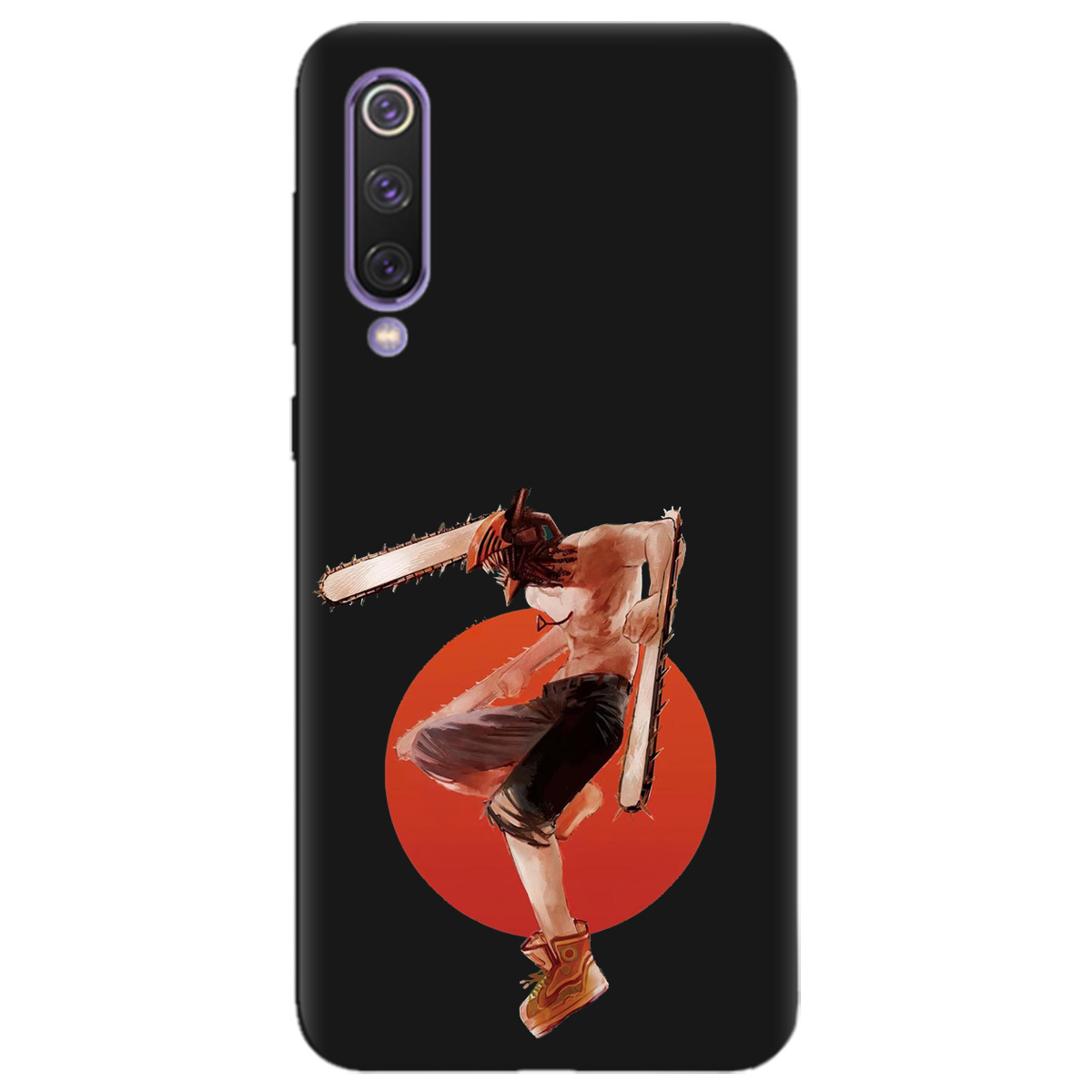 Чехол для Xiaomi Mi 9 SE черный матовый soft touch Денджі - фото 1 - Чехлы для телефонов