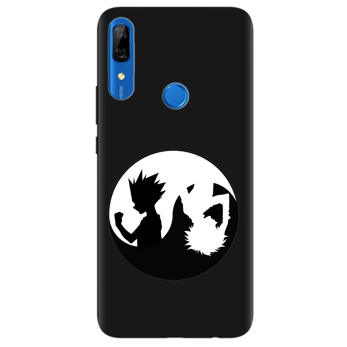 Чохол для Huawei P Smart Z чорний матовий soft touch Ying Yang Hunter x Hunter - фото 1 - Чохли для телефонів