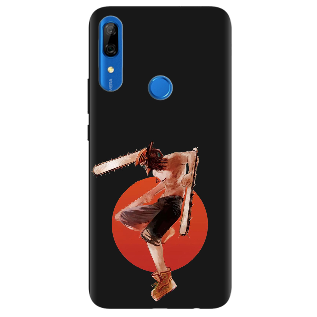 Чехол для Huawei P Smart Z черный матовый soft touch Денджі - фото 1 - Чехлы для телефонов