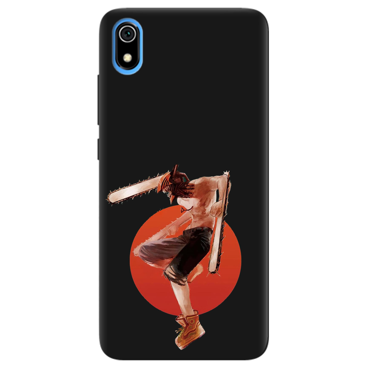 Чохол для Xiaomi Redmi 7A чорний матовий soft touch Денджі - фото 1 - Чохли для телефонів