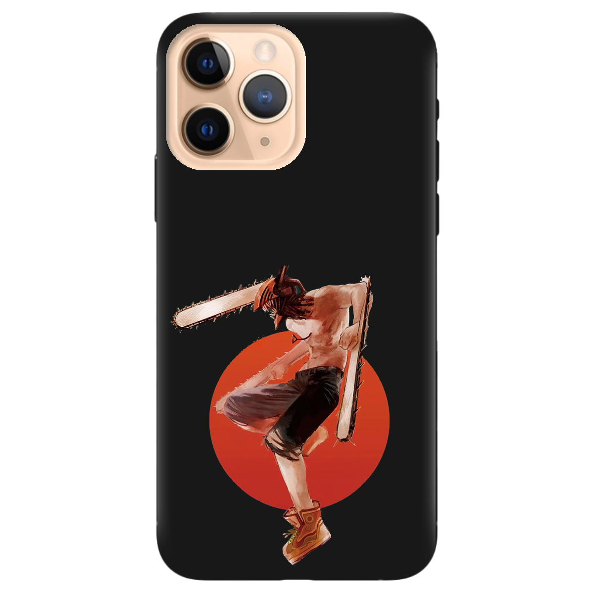 Чехол для Apple iPhone 11 Pro черный матовый soft touch Денджі - фото 1 - Чехлы для телефонов