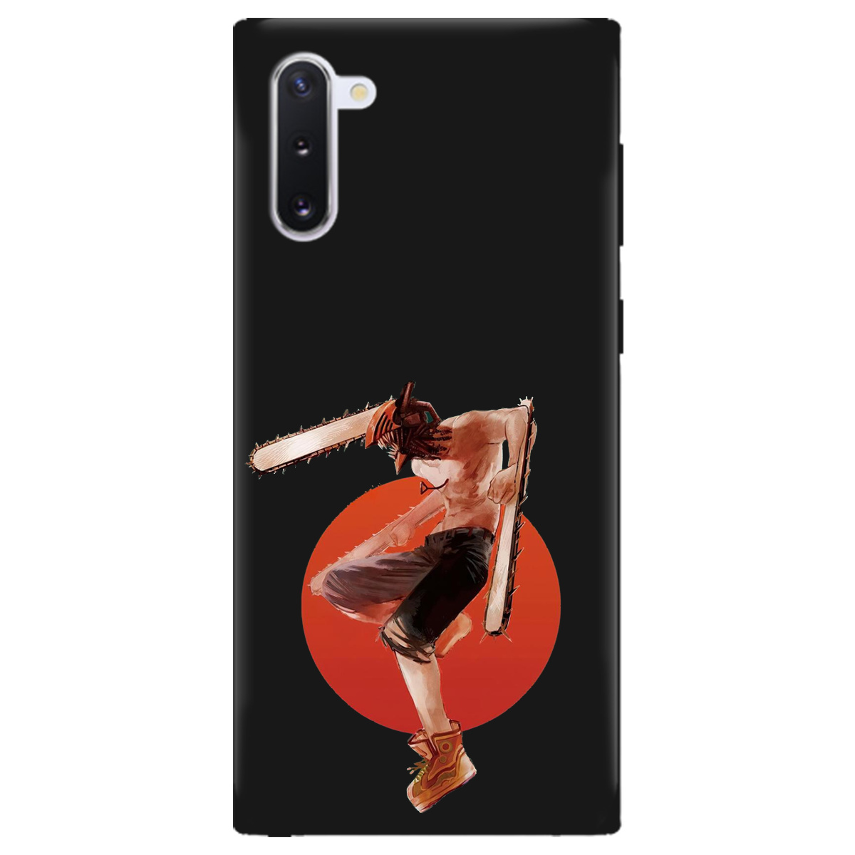 Чохол для Samsung Galaxy Note 10 чорний матовий soft touch Денджі - фото 1 - Чохли для телефонів