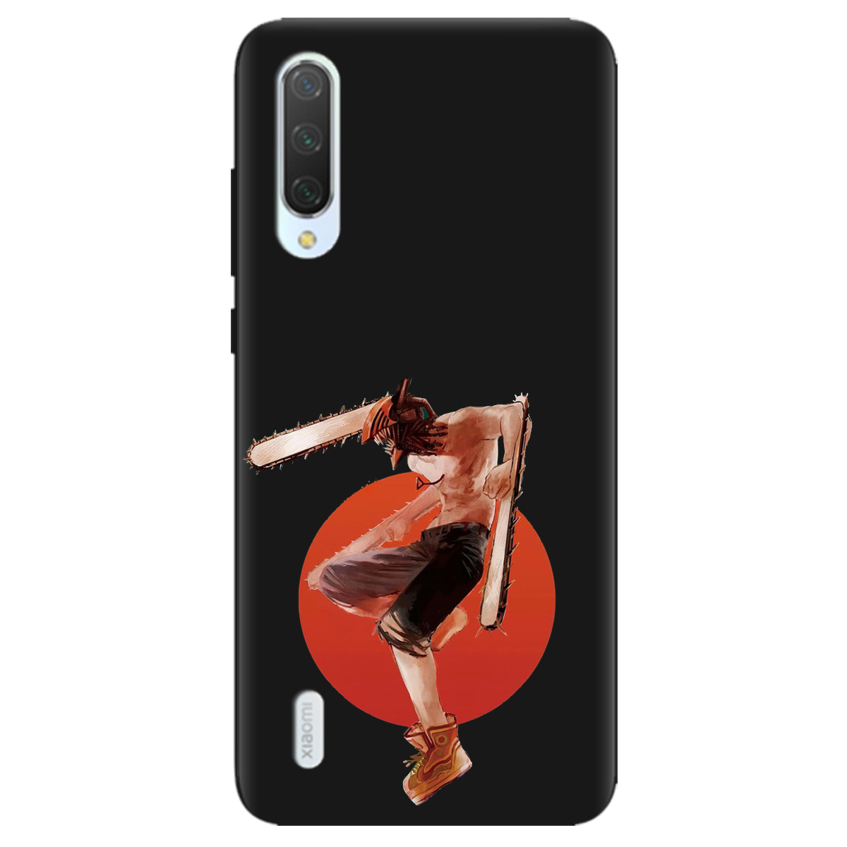 Чохол для Xiaomi Mi A3 чорний матовий soft touch Денджі - фото 1 - Чохли для телефонів