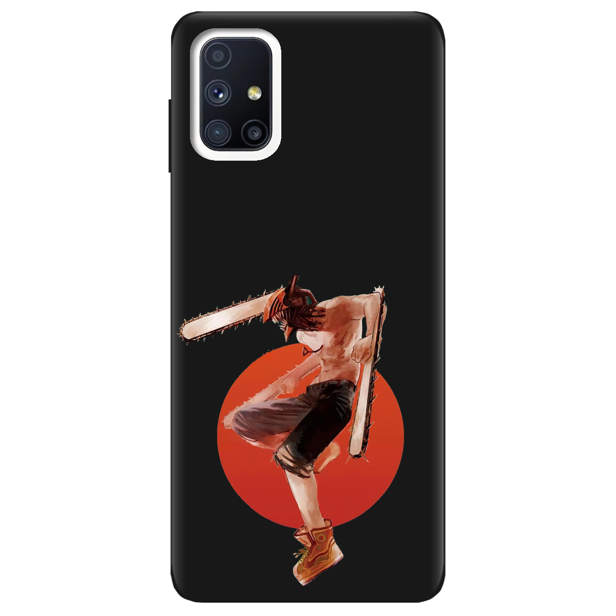 Чехол для Samsung Galaxy M51 черный матовый soft touch Денджі - фото 1 - Чехлы для телефонов