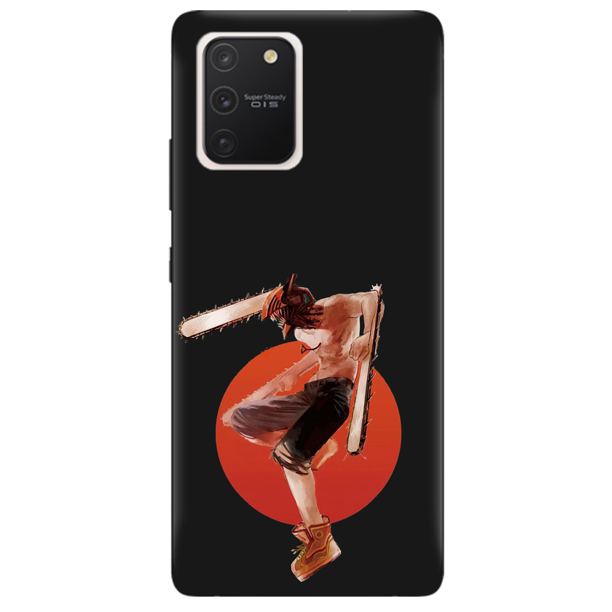 Чехол для Samsung Galaxy S10 Lite черный матовый soft touch Денджі - фото 1 - Чехлы для телефонов