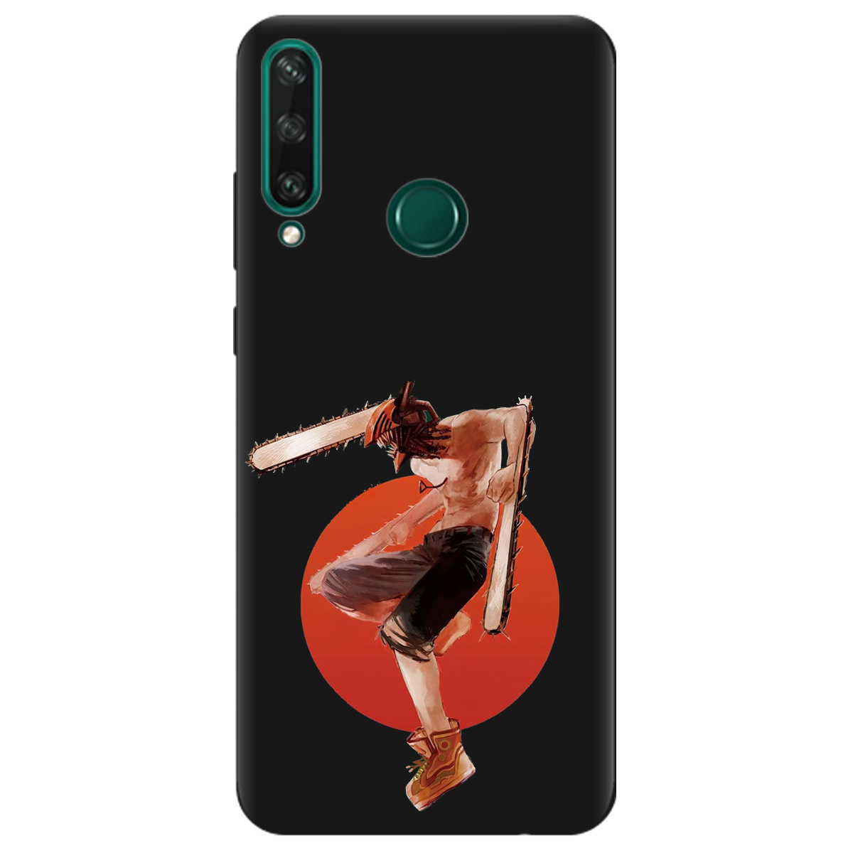 Чехол для Huawei Y6p черный матовый soft touch Денджі - фото 1 - Чехлы для телефонов