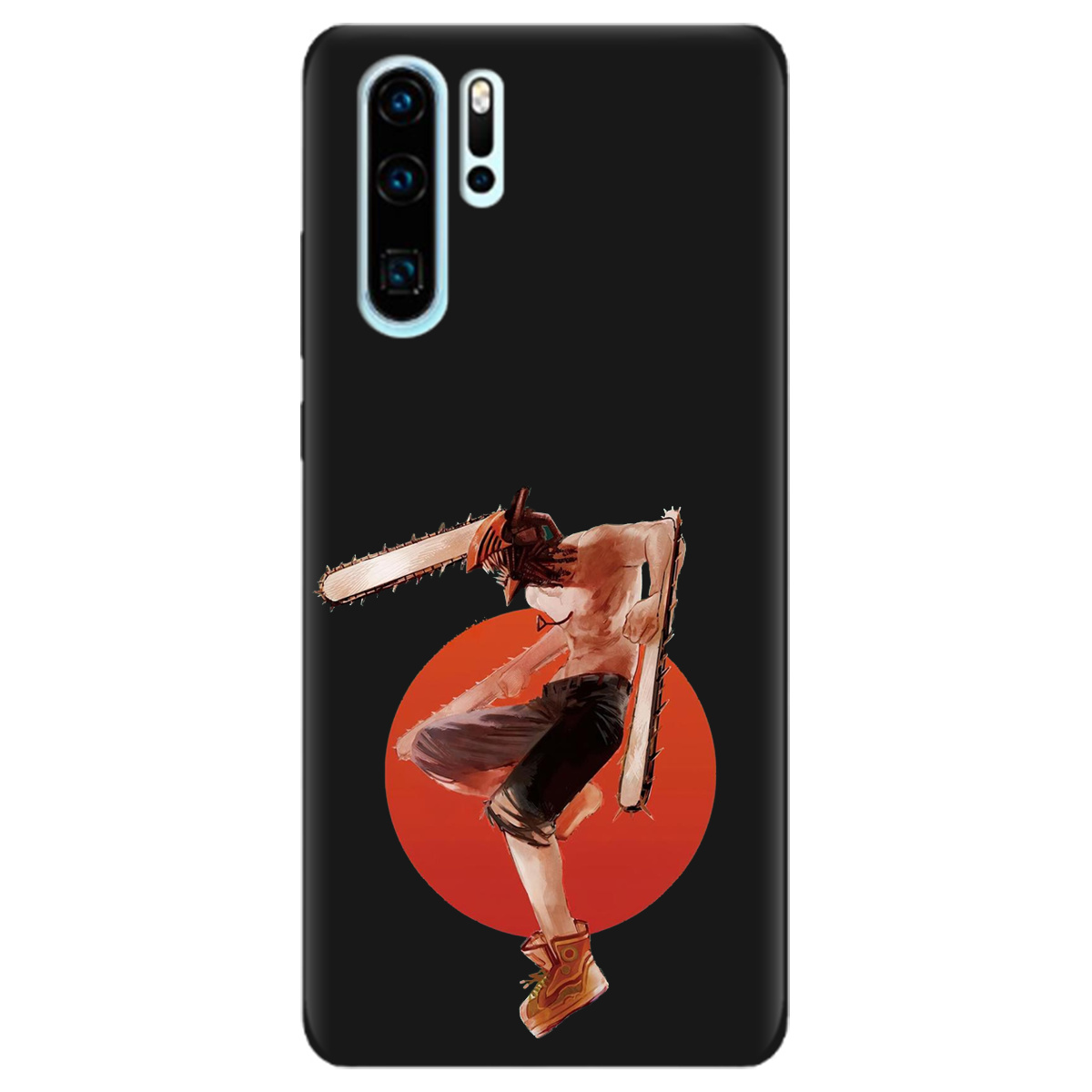 Чехол для Huawei P30 Pro черный матовый soft touch Денджі - фото 1 - Чехлы для телефонов