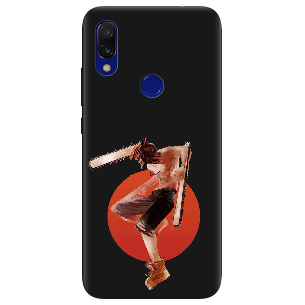 Чехол для Xiaomi Redmi Note 7 /  7Pro черный матовый soft touch Денджі - фото 1 - Чехлы для телефонов