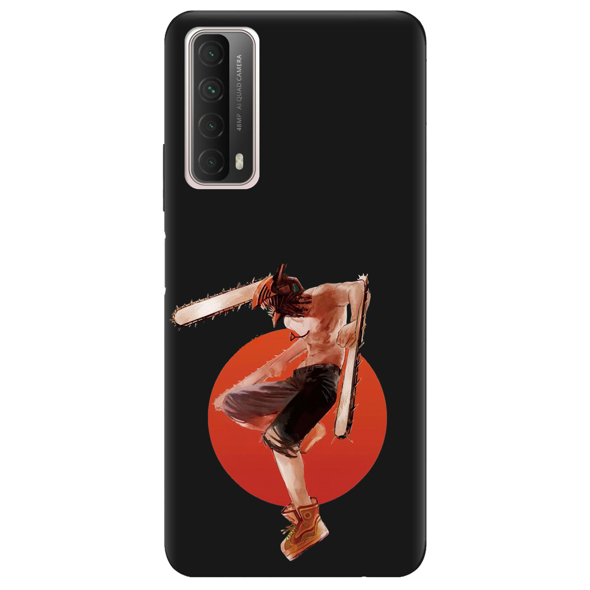 Чохол для Huawei P Smart 2021 чорний матовий soft touch Денджі - фото 1 - Чохли для телефонів