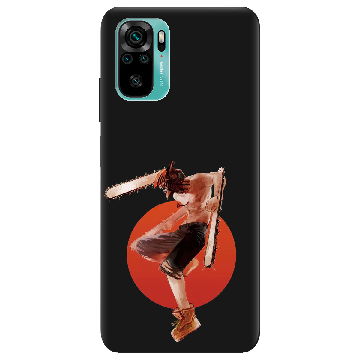 Чохол для Xiaomi Redmi Note 10s чорний матовий soft touch Денджі - фото 1 - Чохли для телефонів