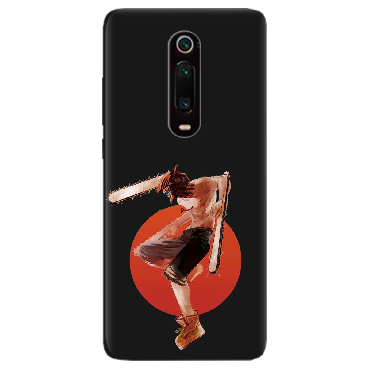 Чехол для Xiaomi Mi 9T Pro черный матовый soft touch Денджі - фото 1 - Чехлы для телефонов