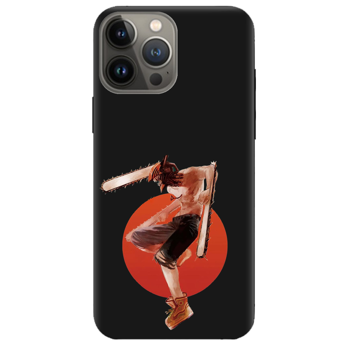 Чехол для Apple iPhone 13 Pro черный матовый soft touch Денджі - фото 1 - Чехлы для телефонов