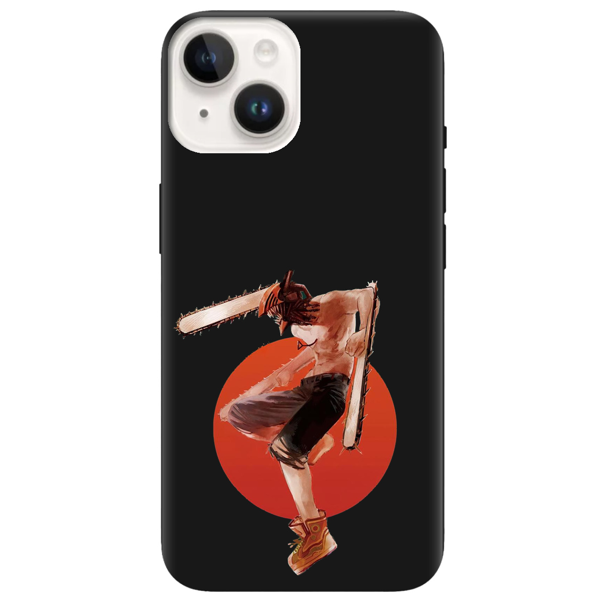 Чехол для Apple iPhone 14 черный матовый soft touch Денджі - фото 1 Чехол для Apple iPhone 14 черный матовый soft touch Денджі - фото 1 - Чехлы для телефонов