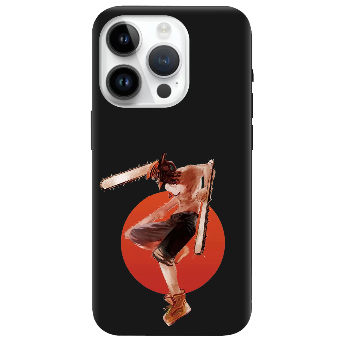Чохол для Apple iPhone 14 Pro чорний матовий soft touch Денджі - фото 1 Чохол для Apple iPhone 14 Pro чорний матовий soft touch Денджі - фото 1 - Чохли для телефонів