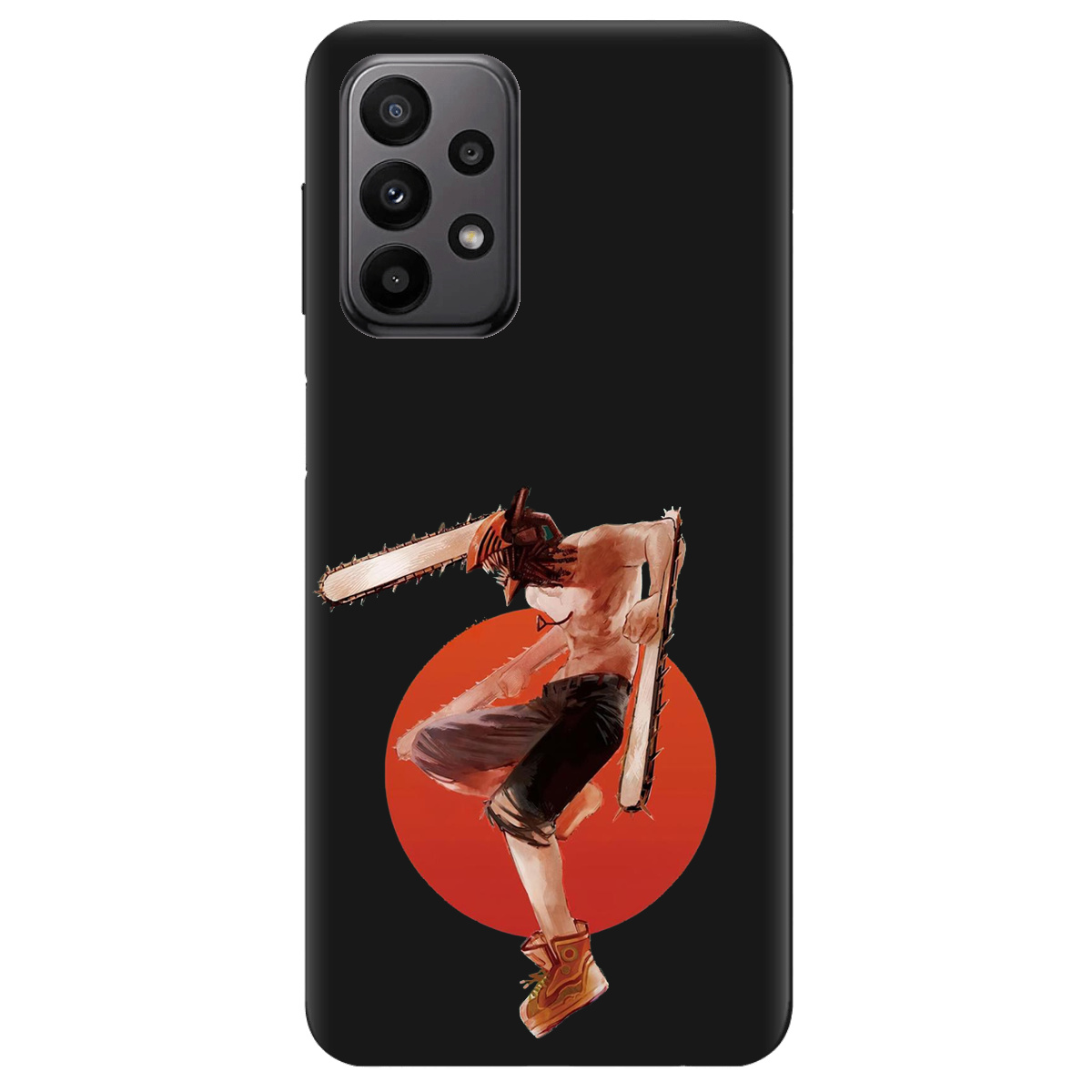 Чохол для Samsung Galaxy A23 4G чорний матовий soft touch Денджі - фото 1 - Чохли для телефонів