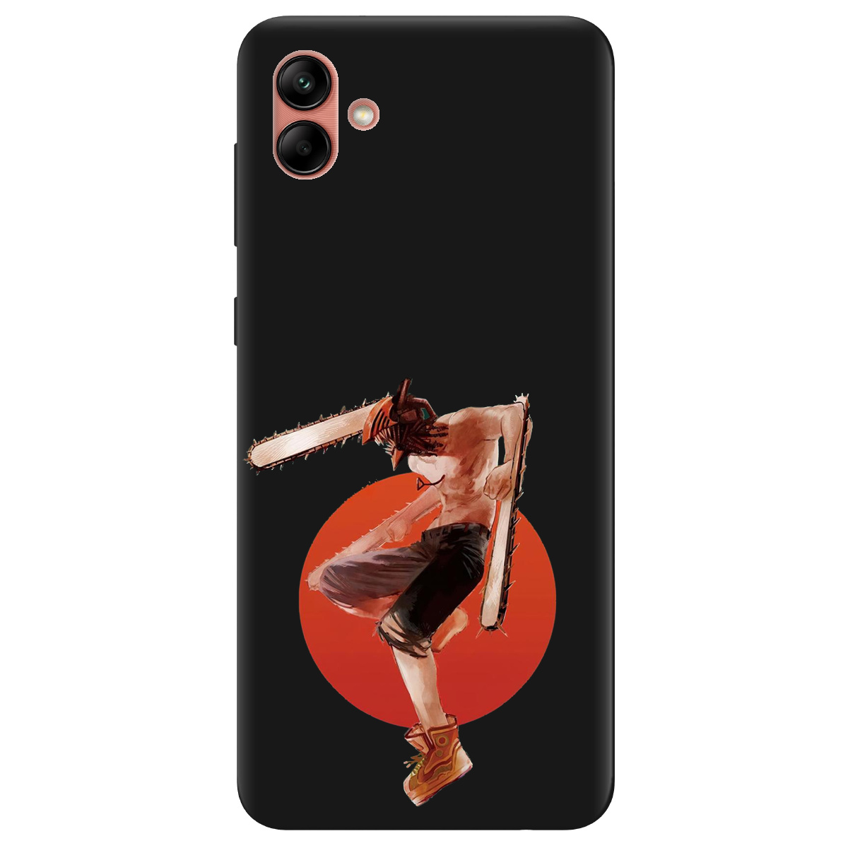 Чехол для Samsung Galaxy A04 черный матовый soft touch Денджі - фото 1 - Чехлы для телефонов