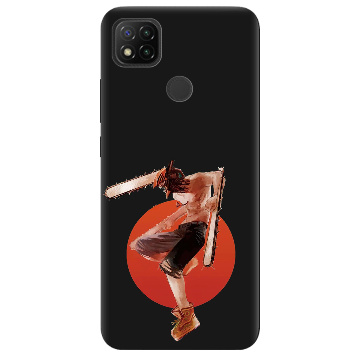 Чохол для Xiaomi Redmi 10A чорний матовий soft touch Денджі - фото 1 - Чохли для телефонів