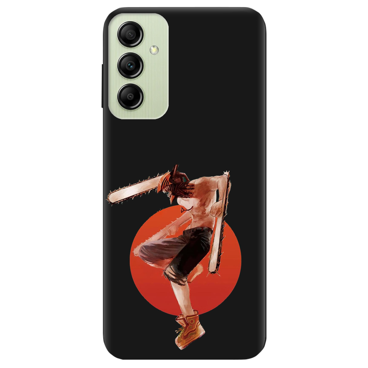 Чохол для Samsung Galaxy A14 чорний матовий soft touch Денджі - фото 1 - Чохли для телефонів