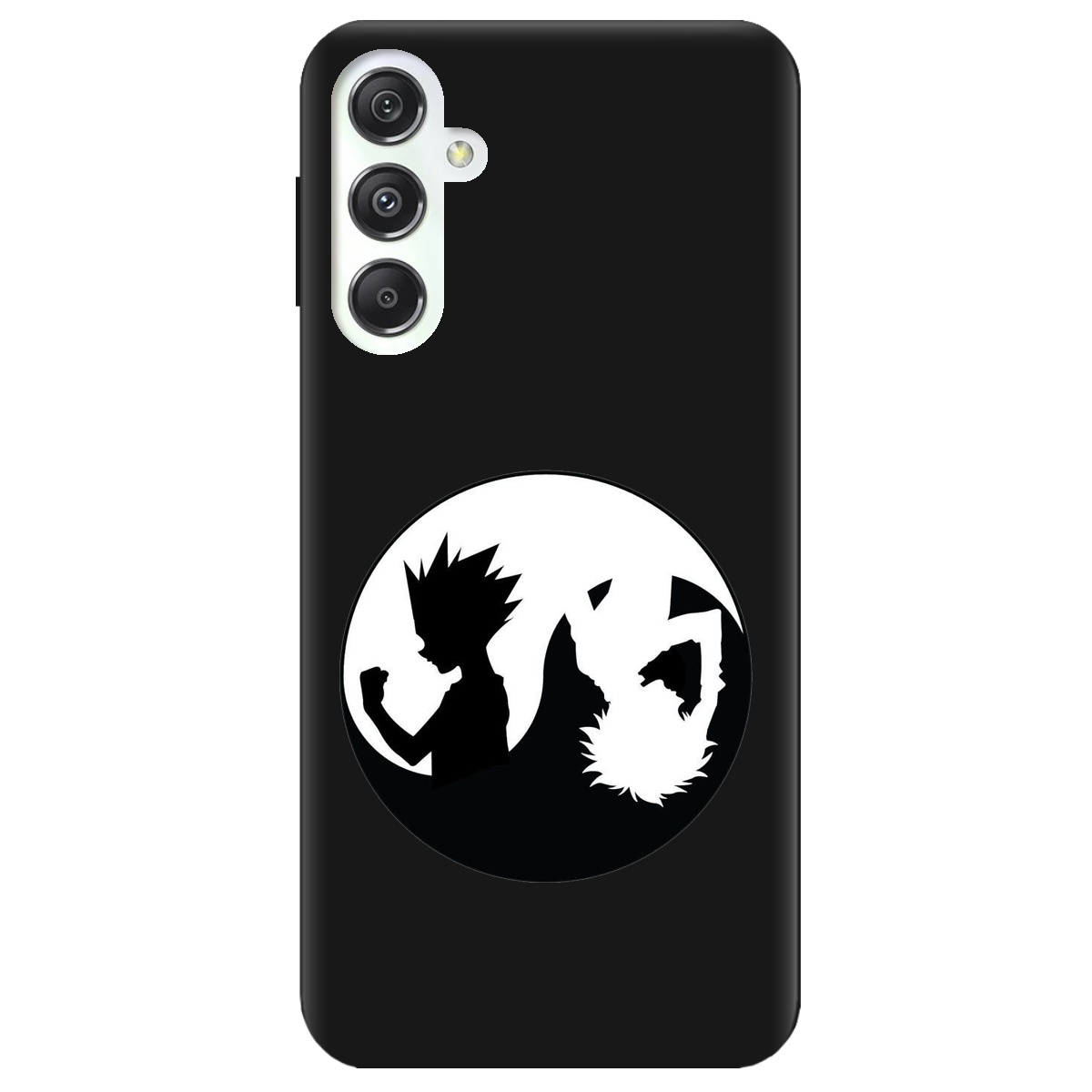 Чохол для Samsung Galaxy M34 5G чорний матовий soft touch Ying Yang Hunter x Hunter - фото 1 - Чохли для телефонів