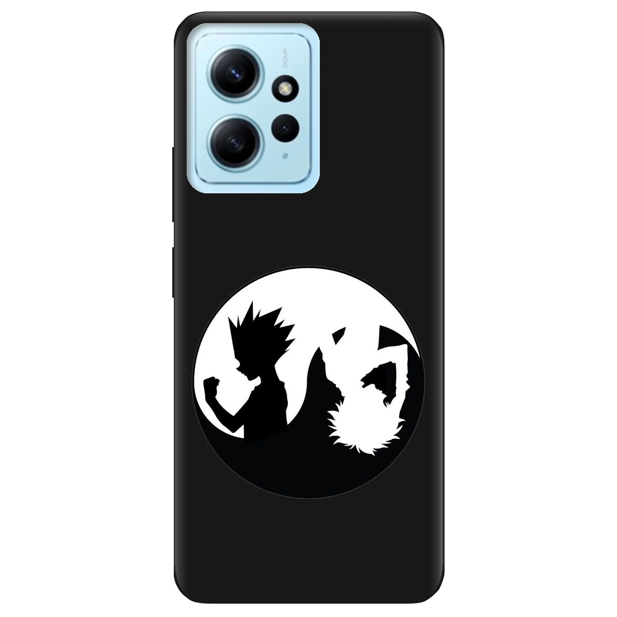 Чохол для Xiaomi Redmi Note 12 4G чорний матовий soft touch Ying Yang Hunter x Hunter - фото 1 - Чохли для телефонів