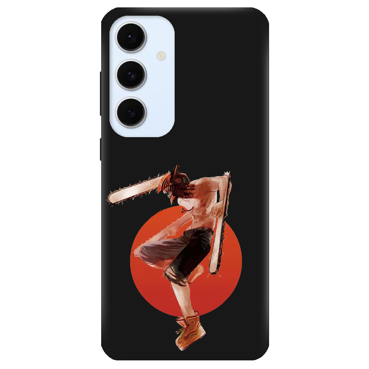 Чехол для Samsung Galaxy S24 FE черный матовый soft touch Денджі - фото 1 - Чехлы для телефонов