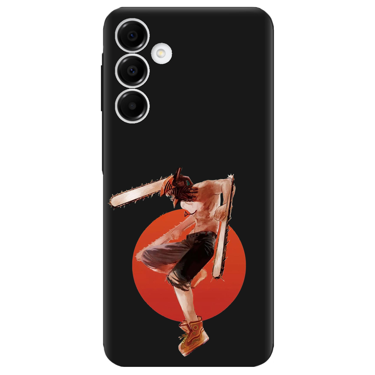 Чехол для Samsung Galaxy A16 черный матовый soft touch Денджі - фото 1 - Чехлы для телефонов