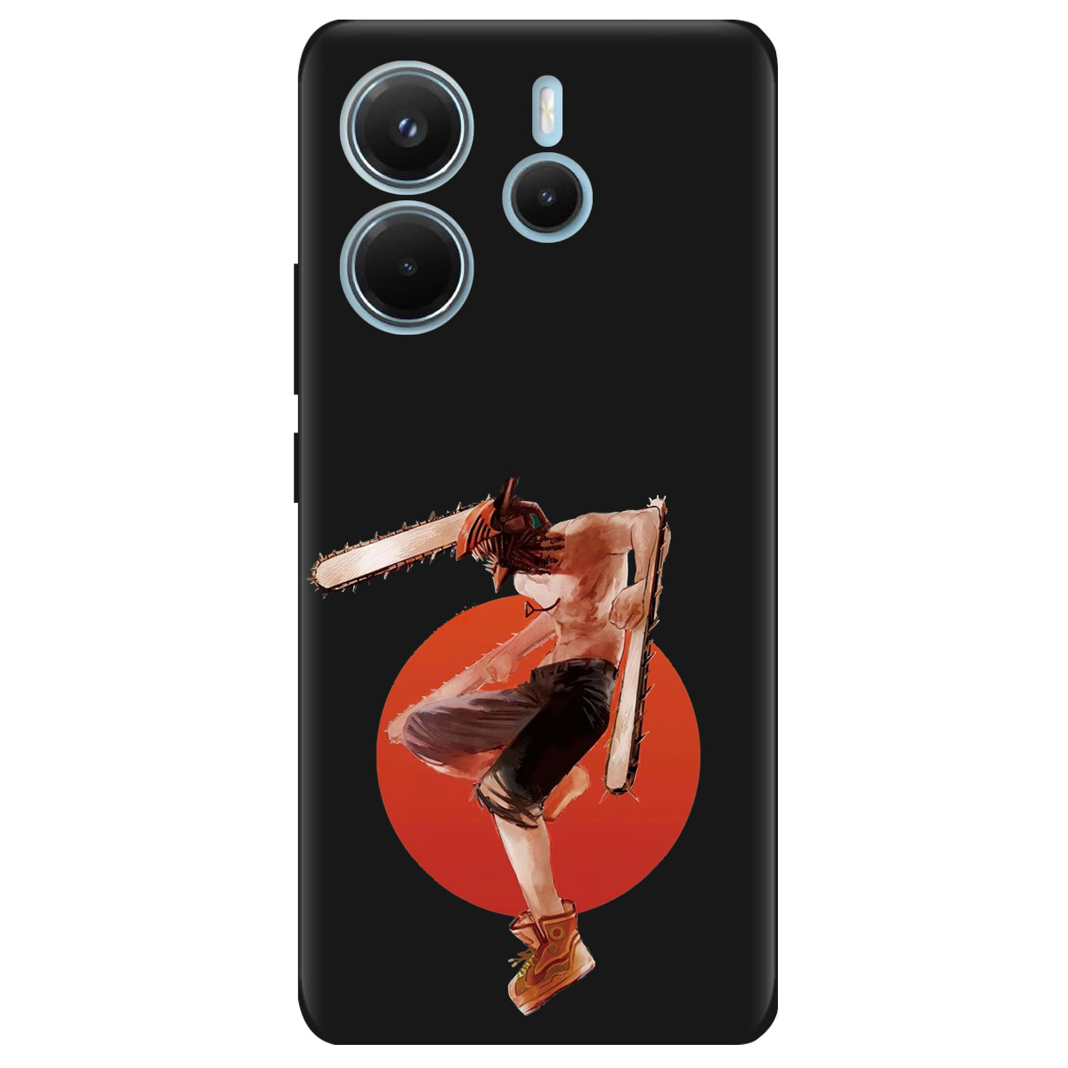 Чохол для Xiaomi Redmi Note 14 4G чорний матовий soft touch Денджі - фото 1 - Чохли для телефонів