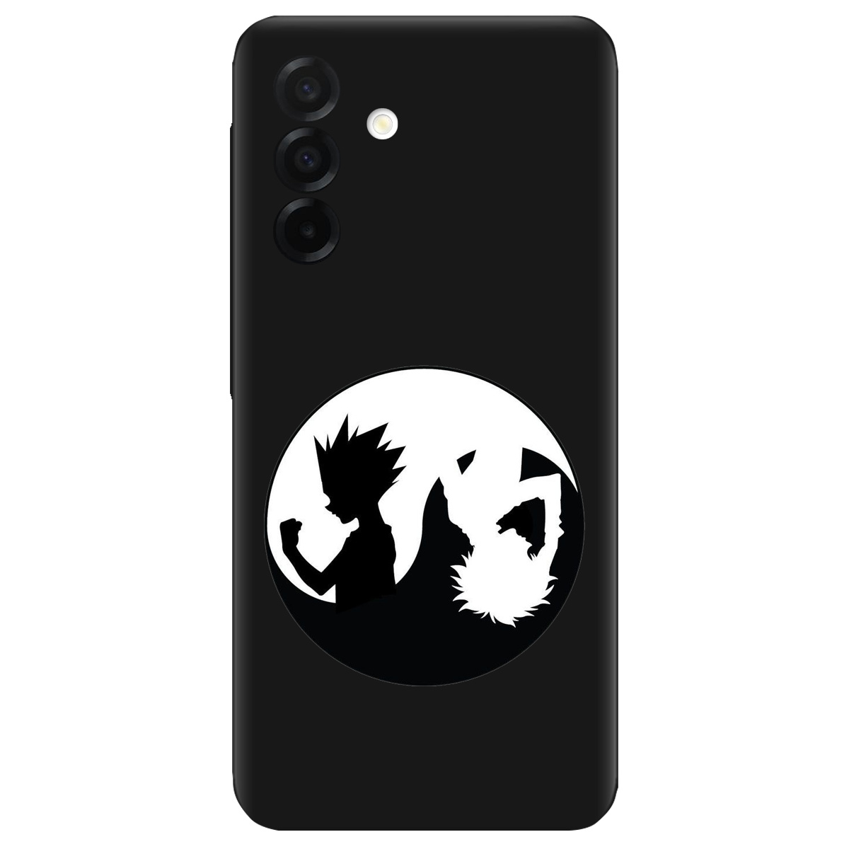 Чохол для Samsung Galaxy A26 5G чорний матовий soft touch Ying Yang Hunter x Hunter - фото 1 - Чохли для телефонів