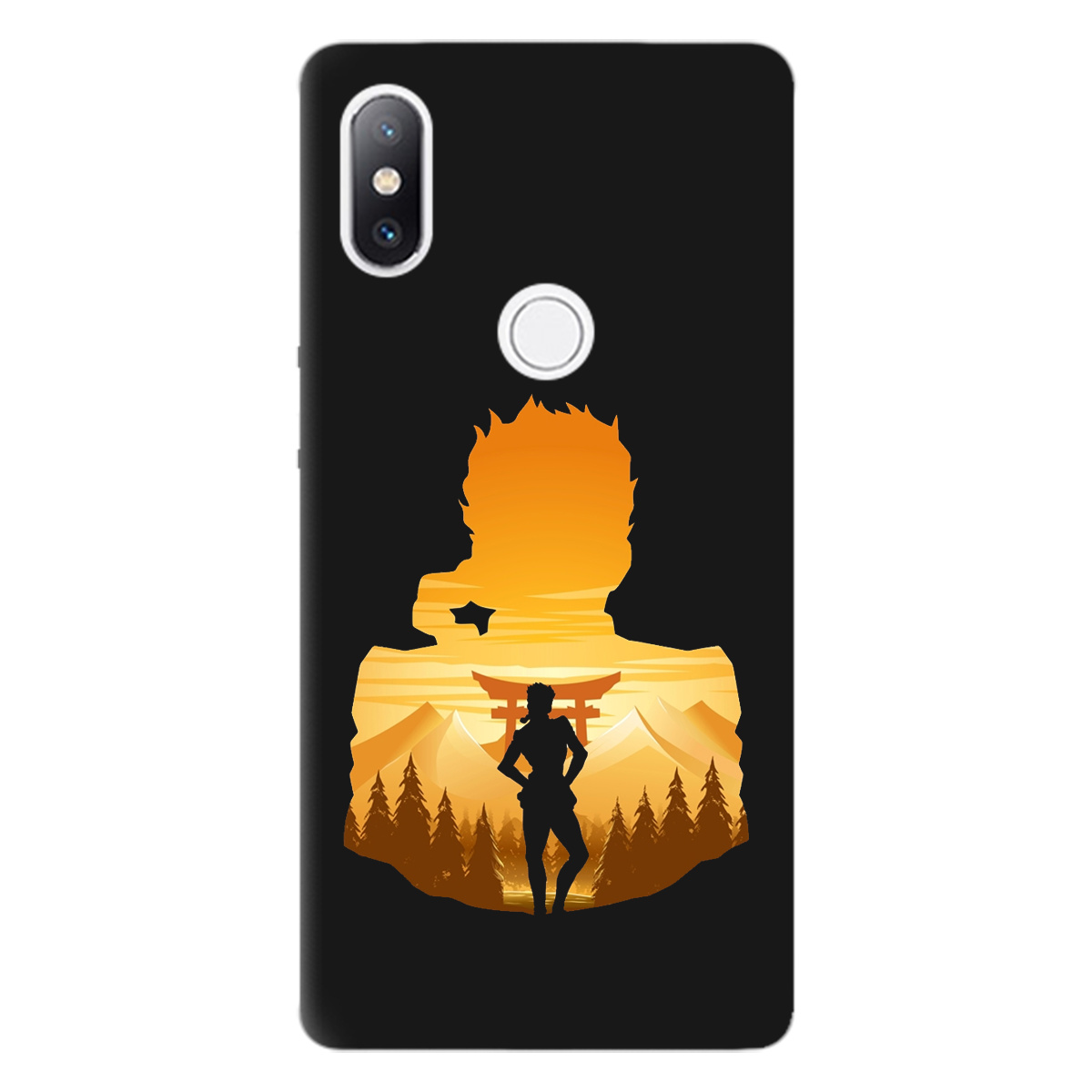 Чехол для Xiaomi Mi Mix 2S черный матовый soft touch JoJo Giorno Giovanna - фото 1 Чехол для Xiaomi Mi Mix 2S черный матовый soft touch JoJo Giorno Giovanna - фото 1 - Чехлы для телефонов