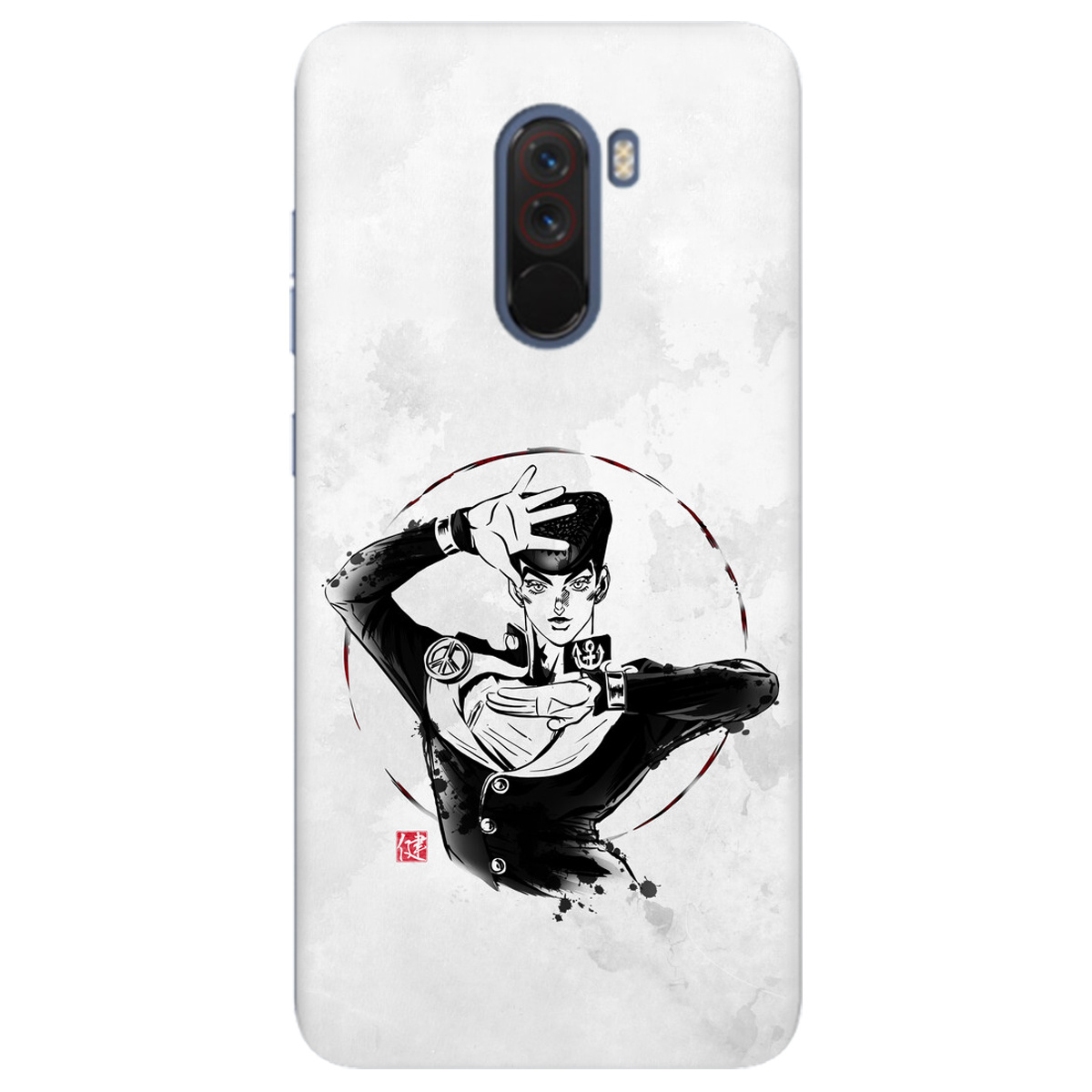 Чохол для Xiaomi Pocophone F1 прозорий Josuke Higashikata - фото 1 - Чохли для телефонів