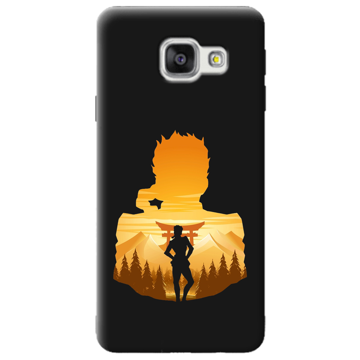 Чехол для Samsung Galaxy A3 2016 черный матовый soft touch JoJo Giorno Giovanna - фото 1 Чехол для Samsung Galaxy A3 2016 черный матовый soft touch JoJo Giorno Giovanna - фото 1 - Чехлы для телефонов