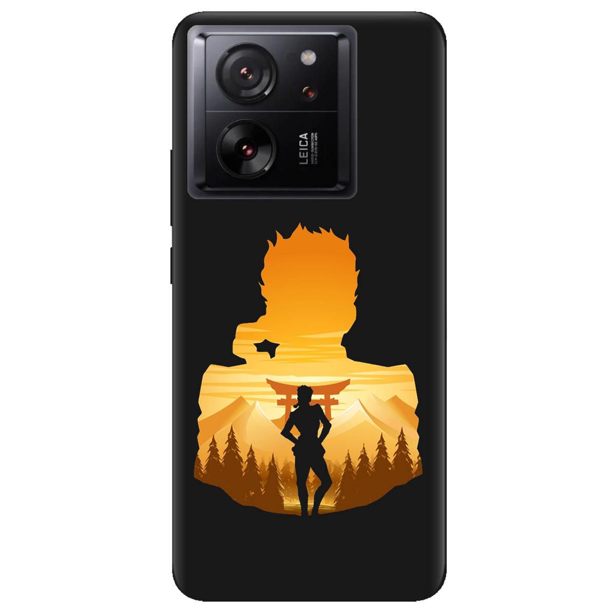 Чехол для Xiaomi 13T черный матовый soft touch JoJo Giorno Giovanna - фото 1 Чехол для Xiaomi 13T черный матовый soft touch JoJo Giorno Giovanna - фото 1 - Чехлы для телефонов