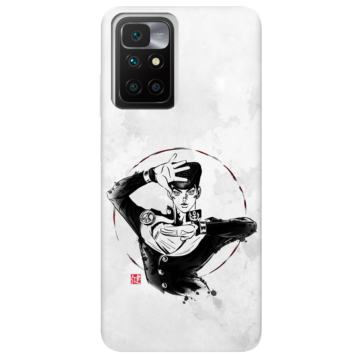 Чохол для Xiaomi Redmi 10 прозорий Josuke Higashikata - фото 1 - Чохли для телефонів