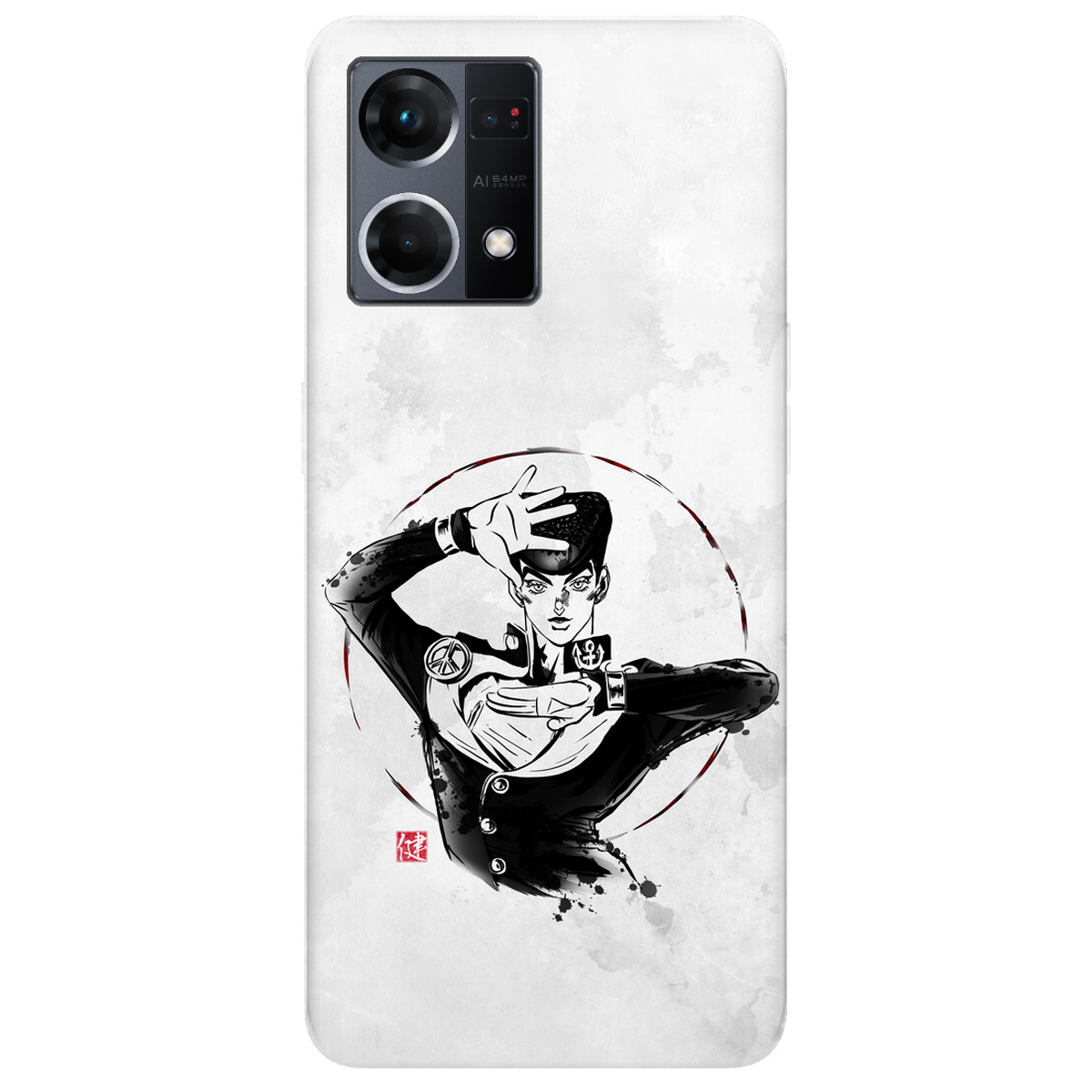 Чохол для Oppo Reno  7 4G прозорий Josuke Higashikata - фото 1 Чохол для Oppo Reno  7 4G прозорий Josuke Higashikata - фото 1 - Чохли для телефонів
