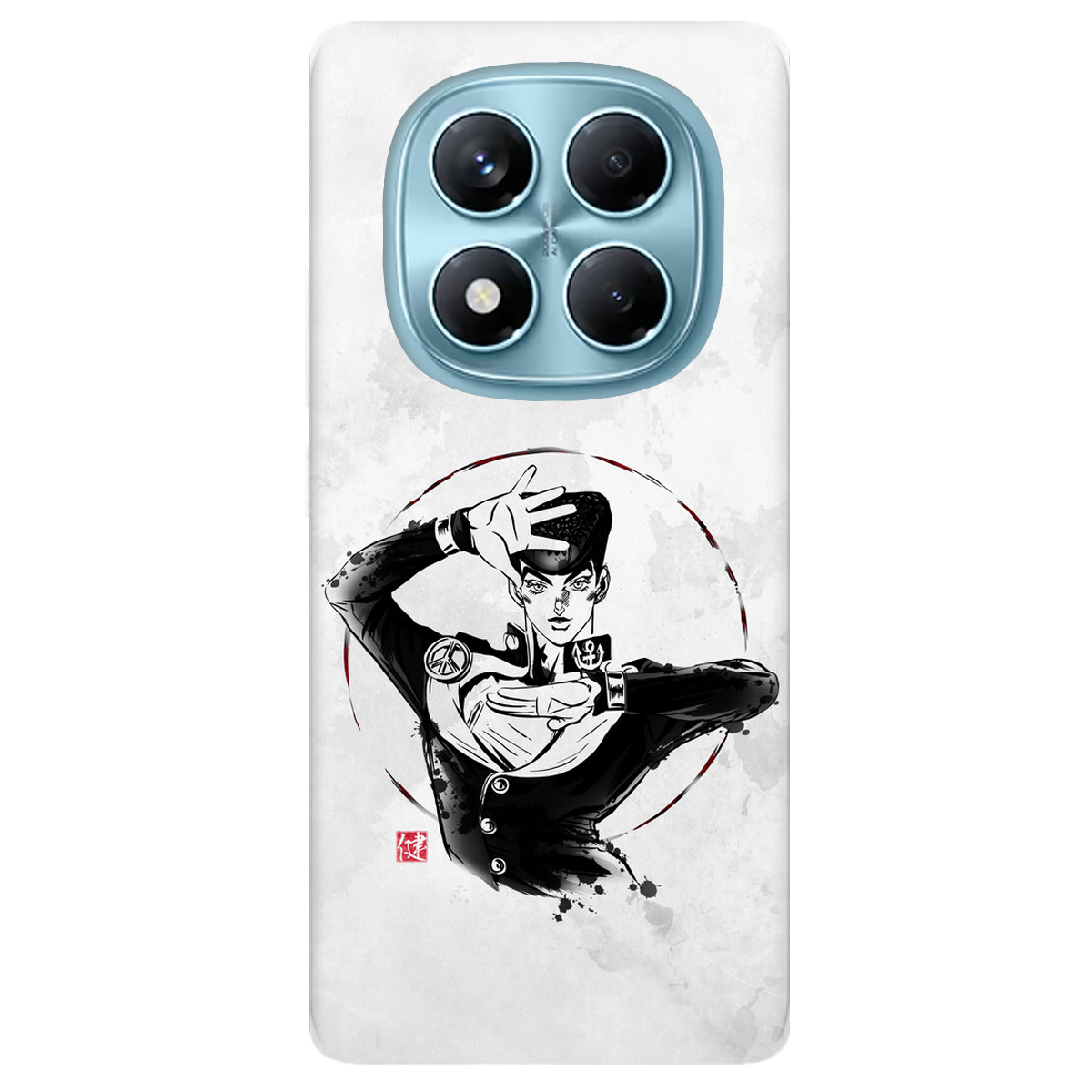 Чехол для Xiaomi Redmi Note 14 Pro 4G прозрачный Josuke Higashikata - фото 1 - Чехлы для телефонов