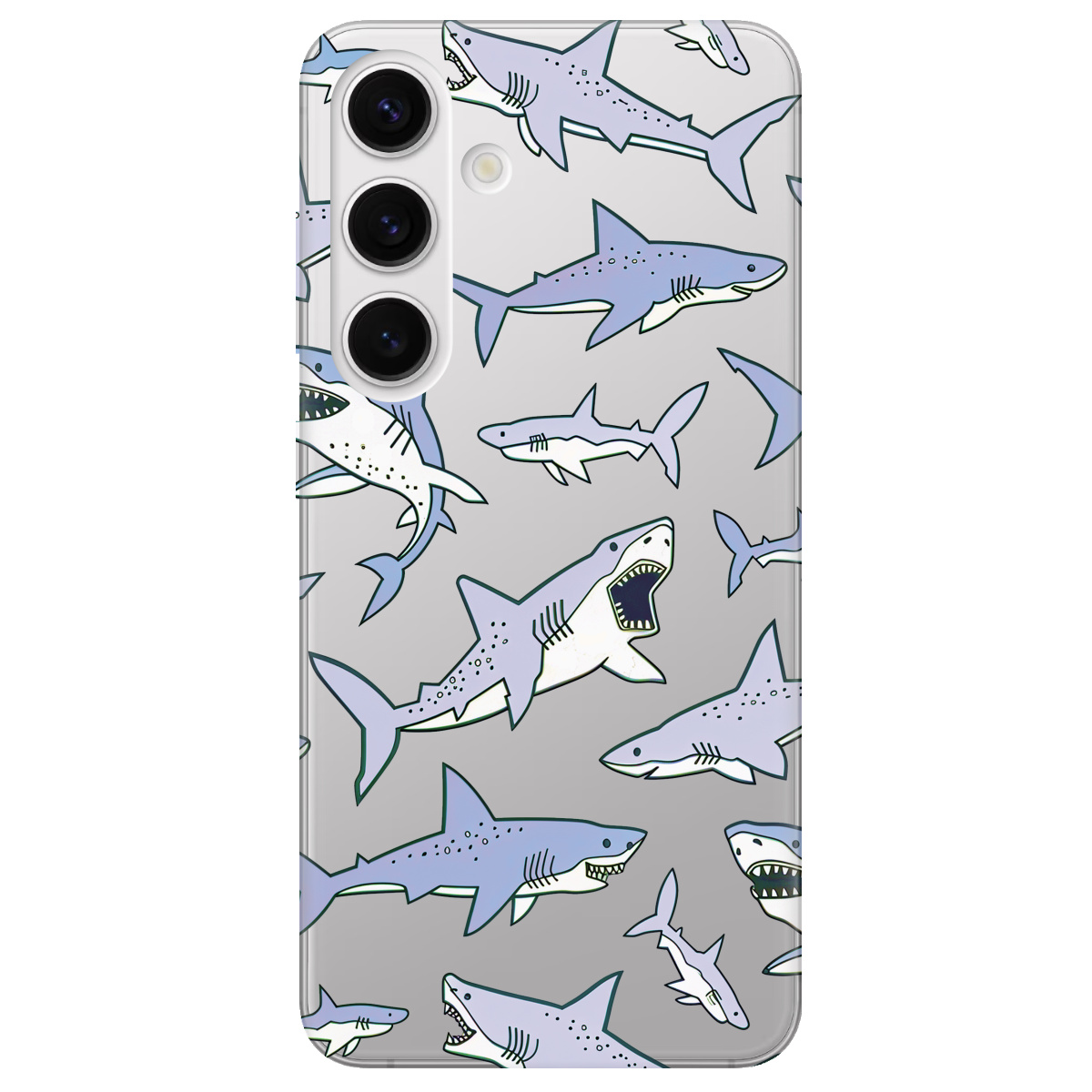 Чохол для Samsung Galaxy S24 Plus прозорий Хижаки - фото 1 - Чохли для телефонів