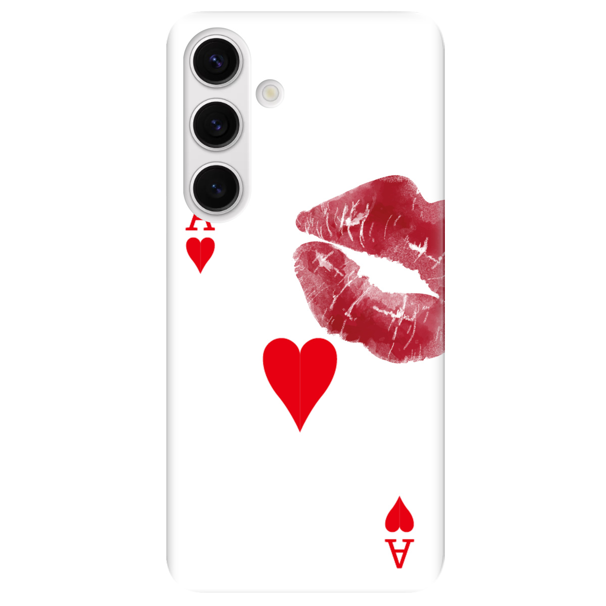 Чехол для Samsung Galaxy S24 Plus прозрачный Червовый поцелуй - фото 1 Чехол для Samsung Galaxy S24 Plus прозрачный Червовый поцелуй - фото 1 - Чехлы для телефонов