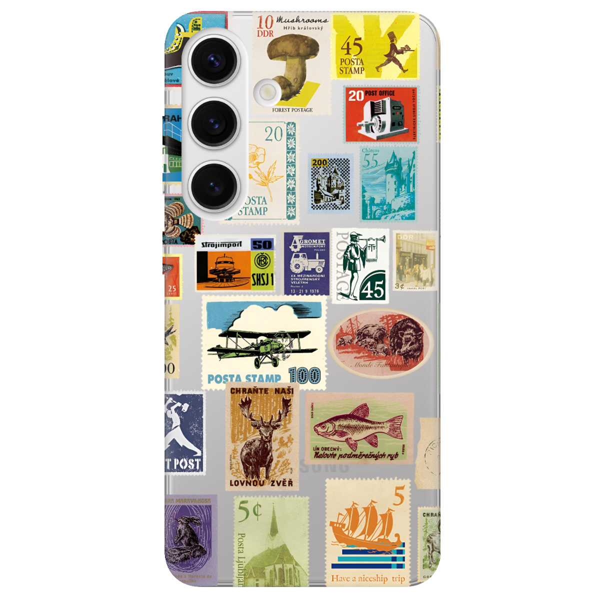 Чохол для Samsung Galaxy S25 Plus прозорий Поштова класика - фото 1 - Чохли для телефонів