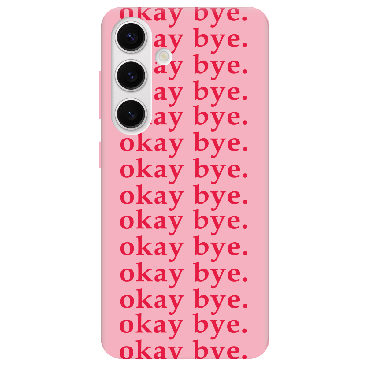 Чехол для Samsung Galaxy S25 Plus прозрачный Okay bye - фото 1 - Чехлы для телефонов