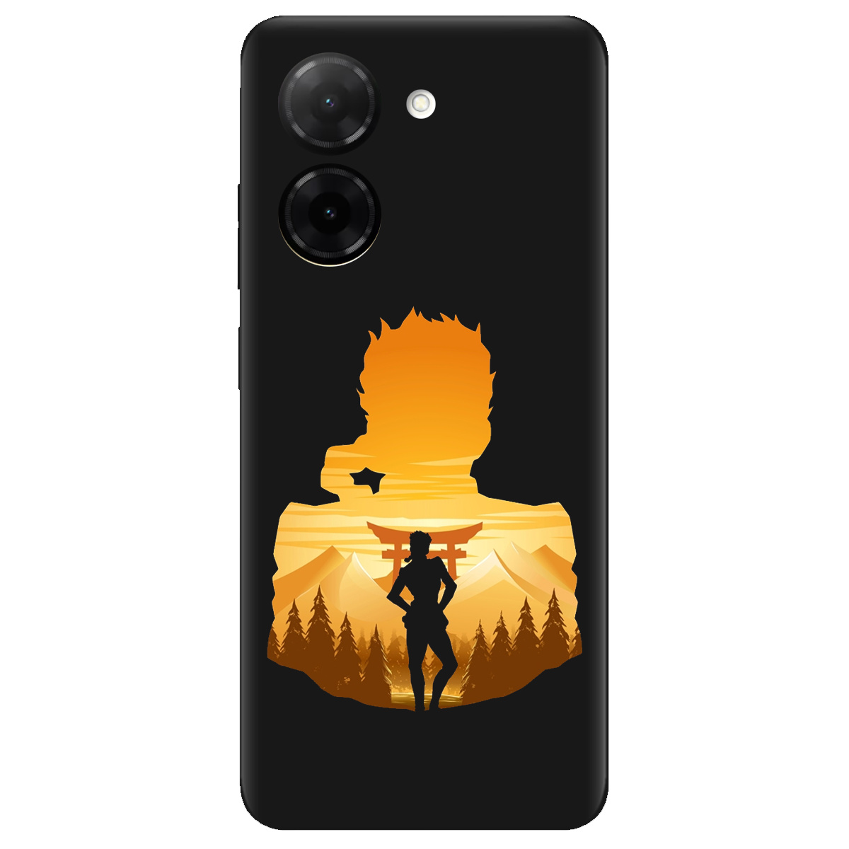 Чохол для Xiaomi Redmi A5 чорний матовий soft touch JoJo Giorno Giovanna - фото 1 - Чохли для телефонів