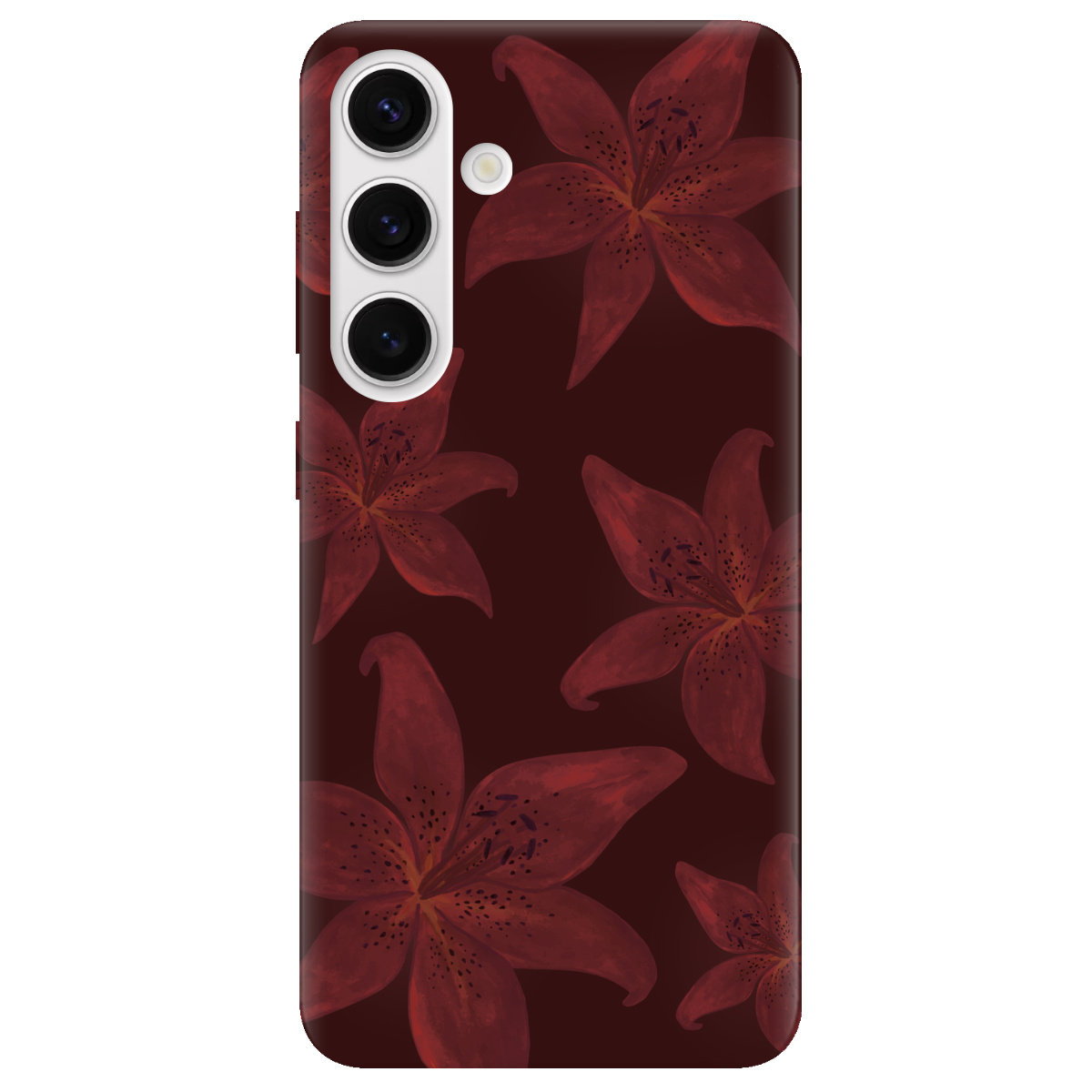 Чехол для Samsung Galaxy S24 Plus прозрачный Шепот лилий - фото 1 - Чехлы для телефонов