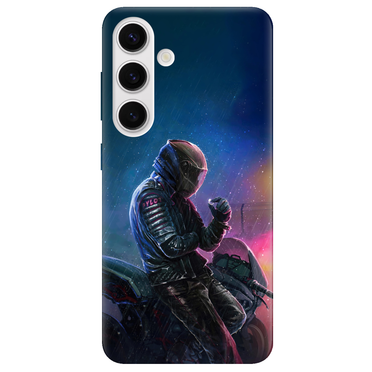 Чохол для Samsung Galaxy S25 Plus прозорий Душа байкера - фото 1 - Чохли для телефонів